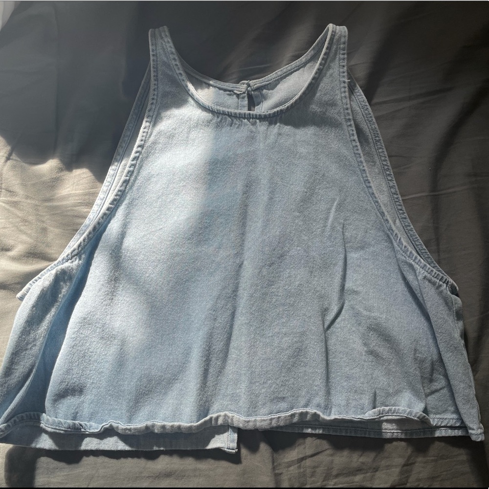American Apparel Denim Crop Top